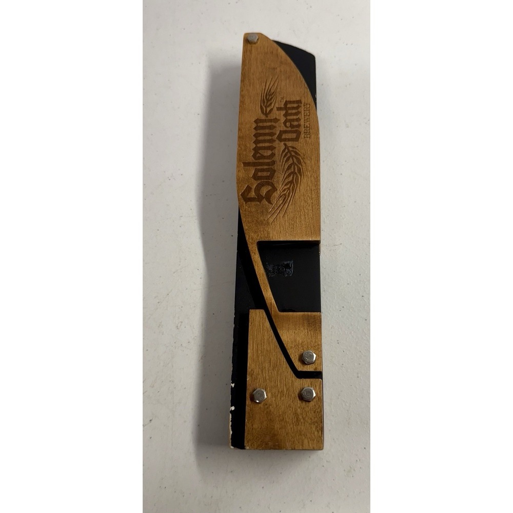 Solemn Oath Brewery Wooden Beer Tap Handle 11" Wood keg
